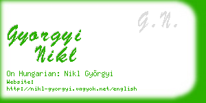 gyorgyi nikl business card