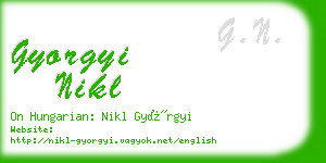 gyorgyi nikl business card